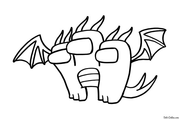 Картинки раскраски амонг АС игра