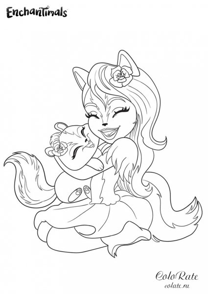 Раскраски Энчантималс Сейдж