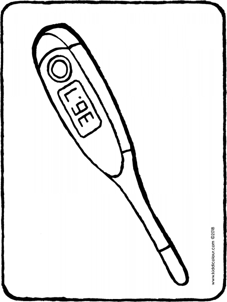 Градусник раскраска