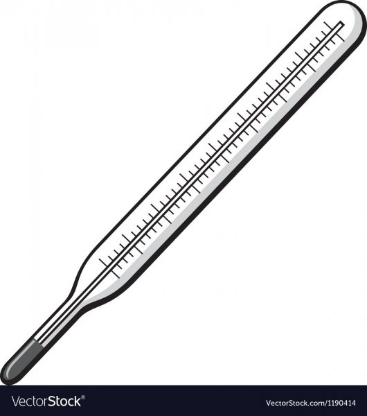 Градусник ртутный вектор