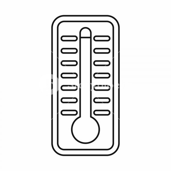 Термометр рисунок контур