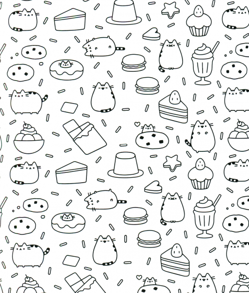 Раскраски милая еда