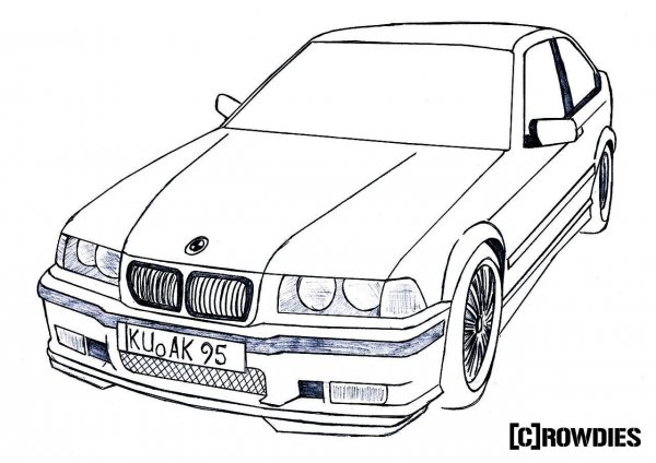 BMW e36 Coloring