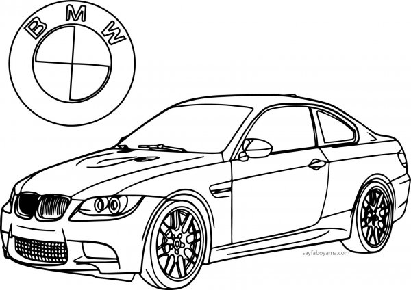 Раскраска BMW m5 f90