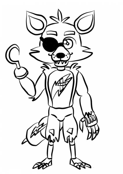 Раскраски Фредди Фокси