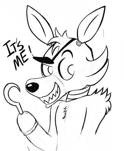 Раскраски пять ночей с Фредди Фокси