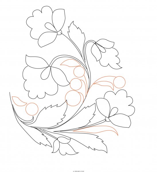 Роспись по дереву трафареты