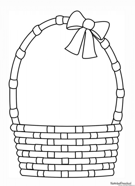 Корзинка раскраска