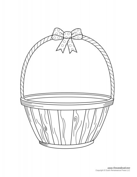 Корзина раскраска