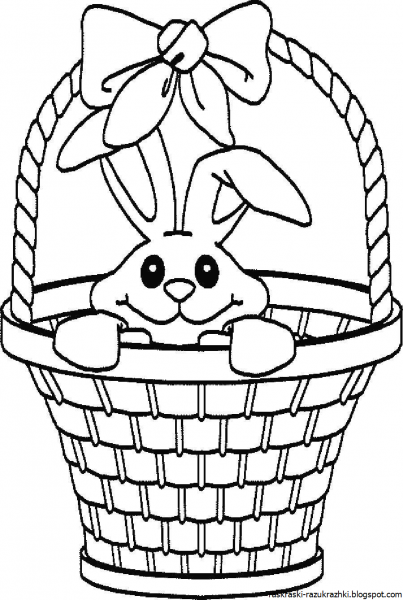 Корзинка для раскрашивания