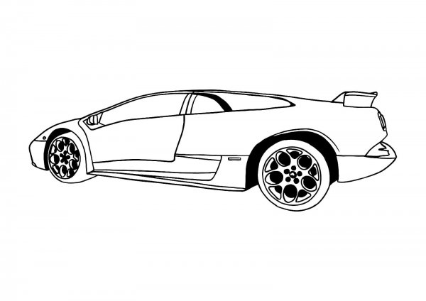 Раскраска Ламборджини Галлардо