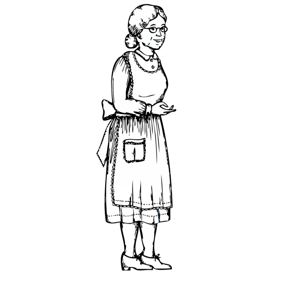 Бабушка рисунок