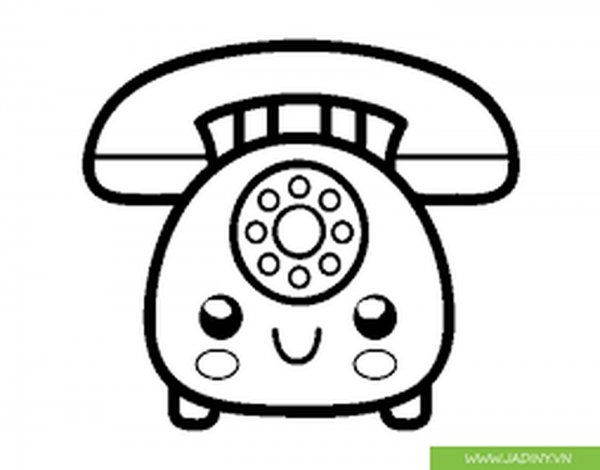 Телефон рисунок