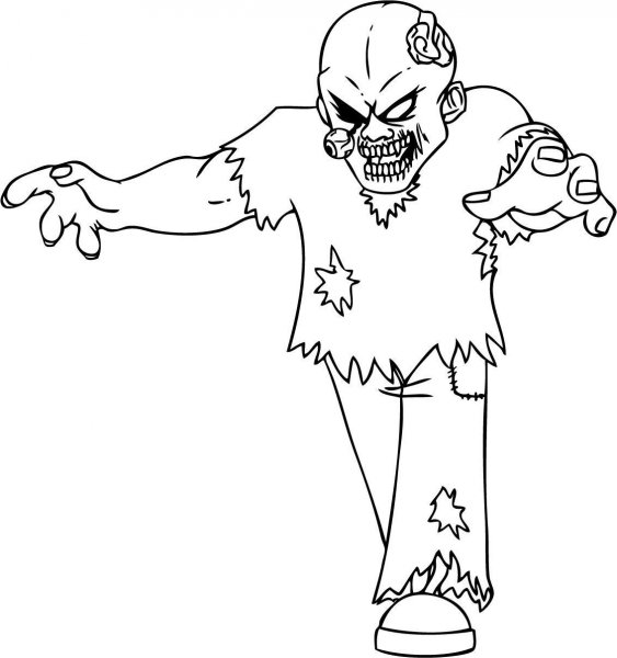 Страшные раскраски для детей