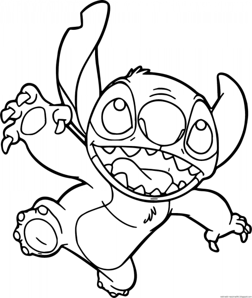 Лерой и Стич раскраска
