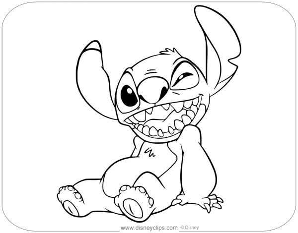 Раскраски Дисней Стич