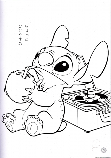 Раскраска Ститча
