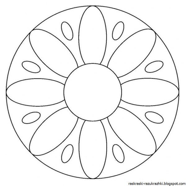 Орнаменты в круге для рисования