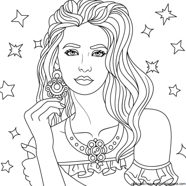 Раскраски девушки