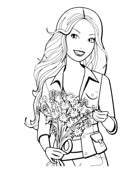 Раскраски для девочек современные