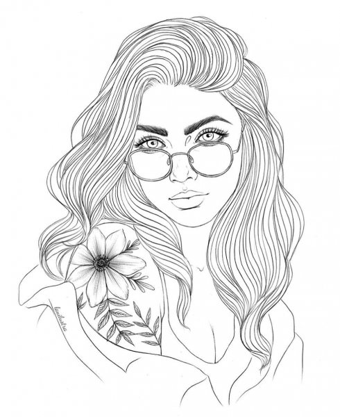 Раскраски девушки модные