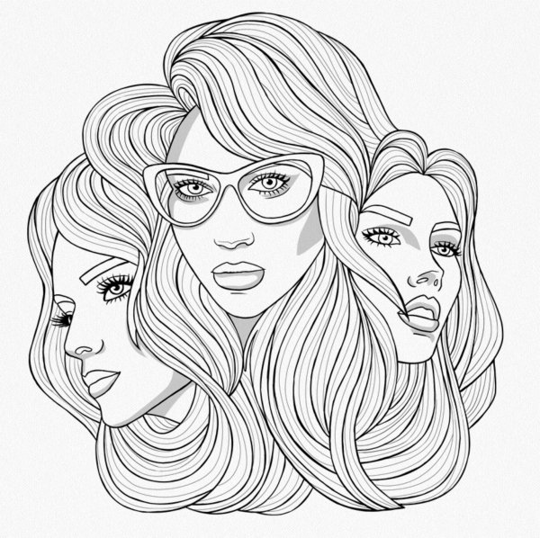 Раскраска для лучшей подруги