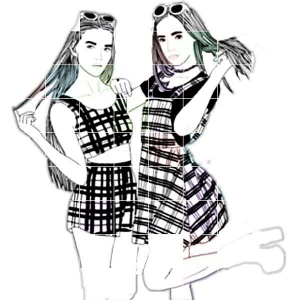 Раскраски модные девочки