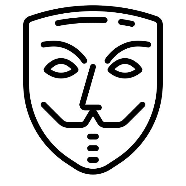 Маска Анонимуса вектор