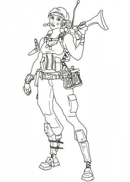 Раскраски ФОРТНАЙТ Ронин