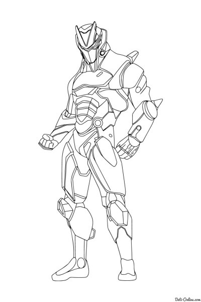 Раскраска Мидаса ФОРТНАЙТ