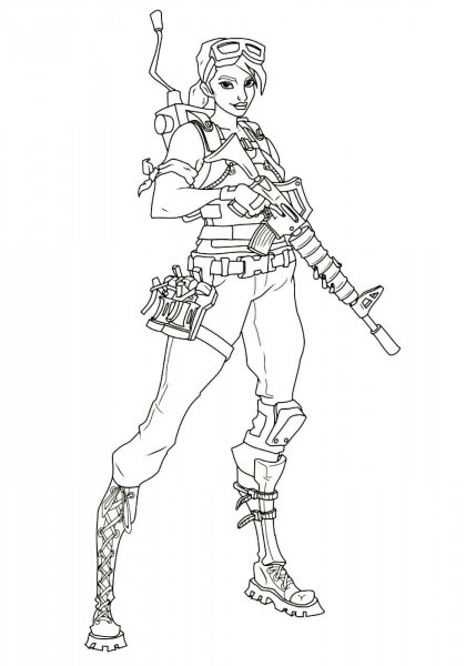 Раскраска Мидаса ФОРТНАЙТ