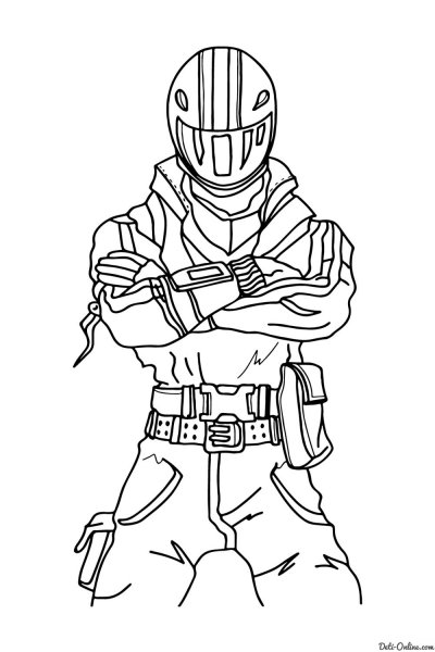 Раскраски ФОРТНАЙТ Омега