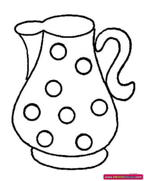 Раскраска посуда