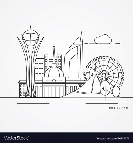Астана Казахстан раскраска