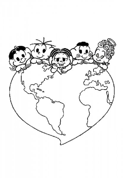 Земля раскраска для детей
