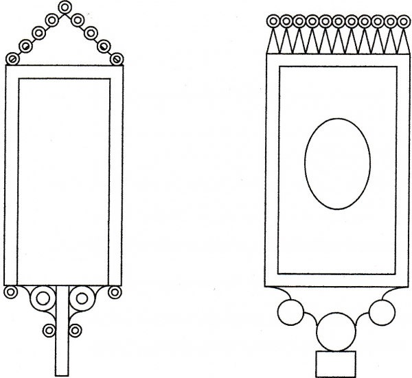 Эскиз декоративного украшения прялки