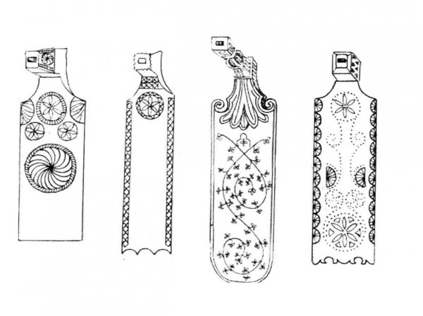 Эскиз русской прялки