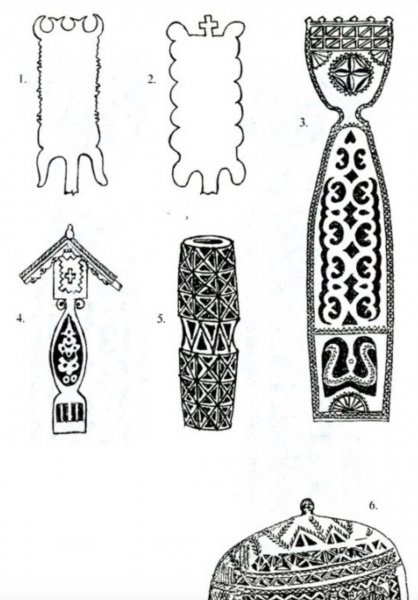 Эскиз декоративного украшения предмета крестьянского быта