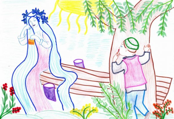 Рисунок Су анасы Габдулла Тукай