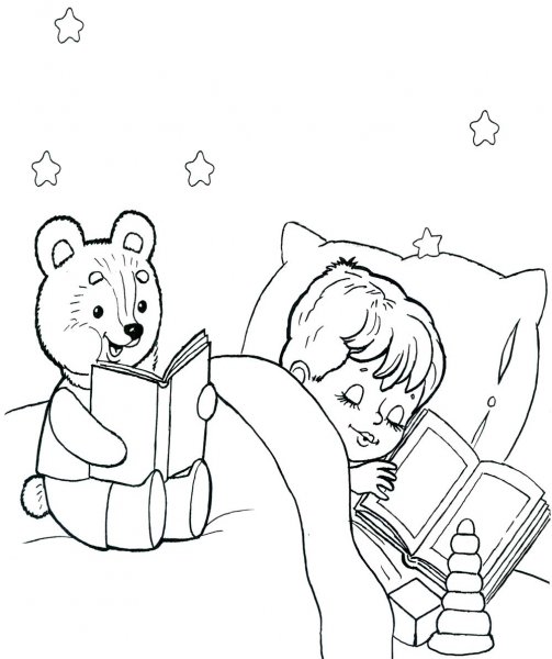 Сон раскраска