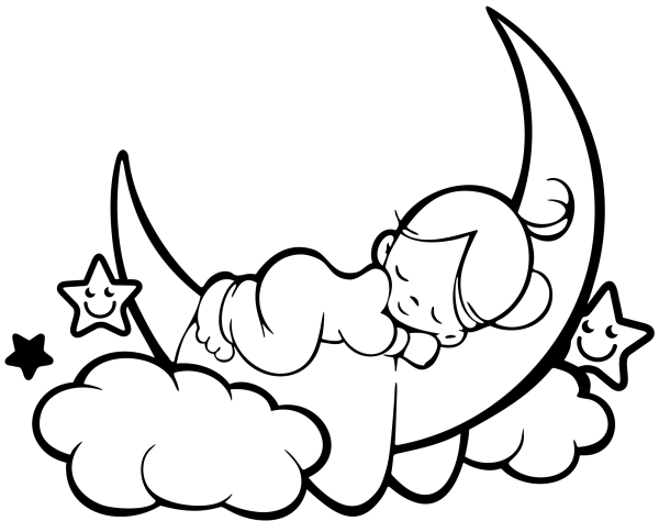 Сон раскраска для детей