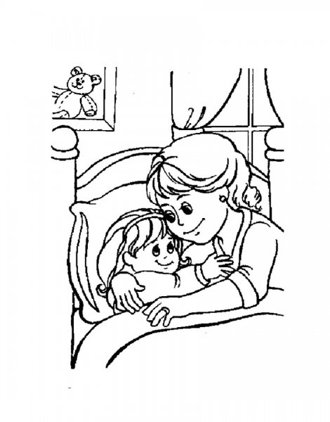 Сон раскраска