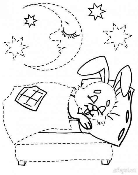 Раскраска на тему Колыбельная