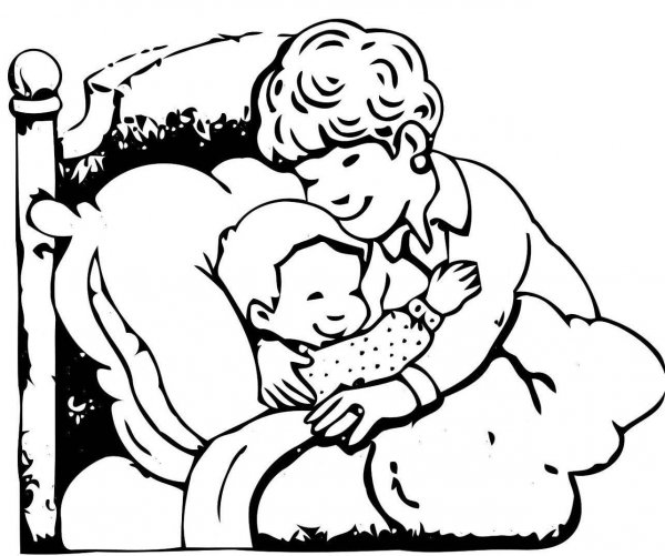 Раскраски ко Дню матери