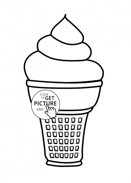 Мороженщик раскраска