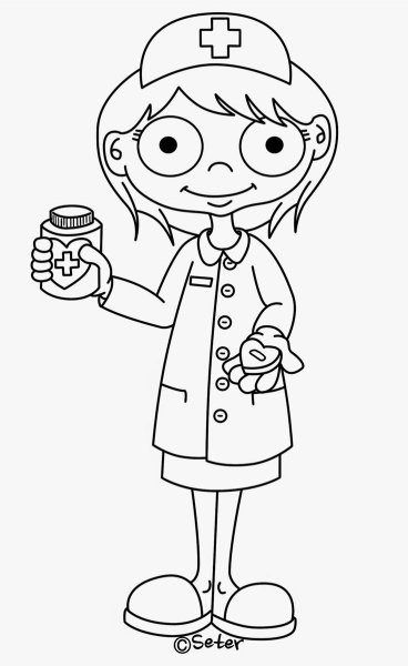 Медицинские раскраски для детей