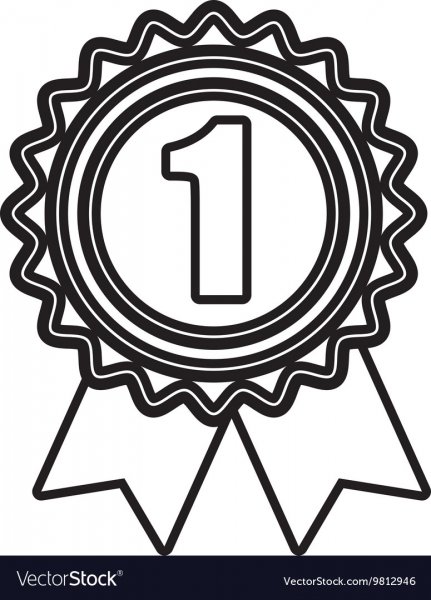 Медаль раскраска