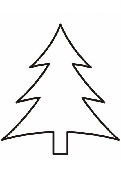 Елка раскраска для детей