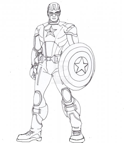Рисунки Марвел Капитан Америка