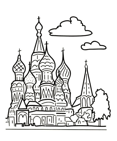 День России раскраска